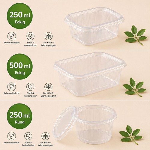 Feinkostbecher transparent mit - feinkostbecher,