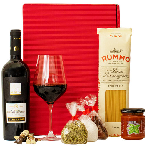 Italienischer geschenkkorb - italienischer,