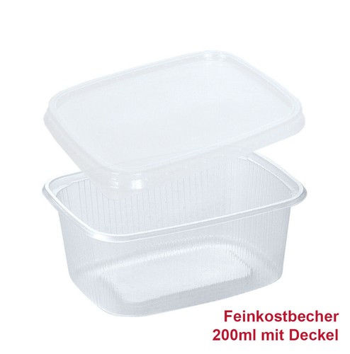 1000 feinkostbecher eckig - 1000,