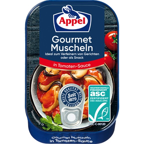 Appel gormet muscheln - appel,