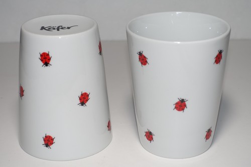 Set von porzellan bechern - set,