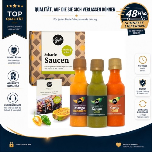 Gepp feinkost hot sauce - gepp's, set